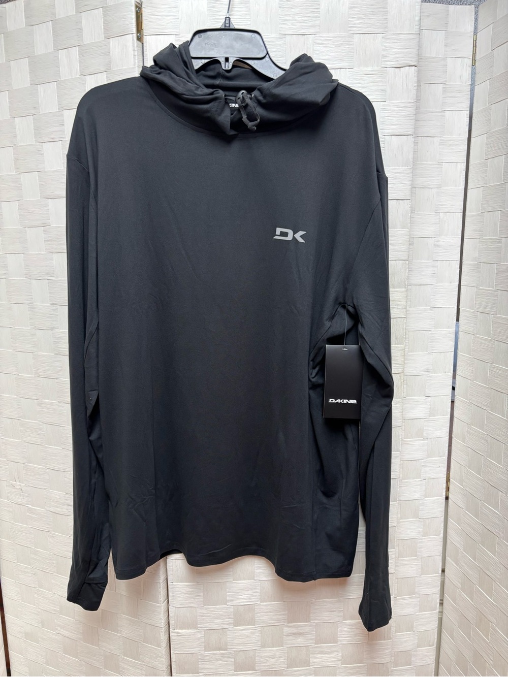 NWT Dakine Black Hooded Long-Sleeve Performance Shirt XXL